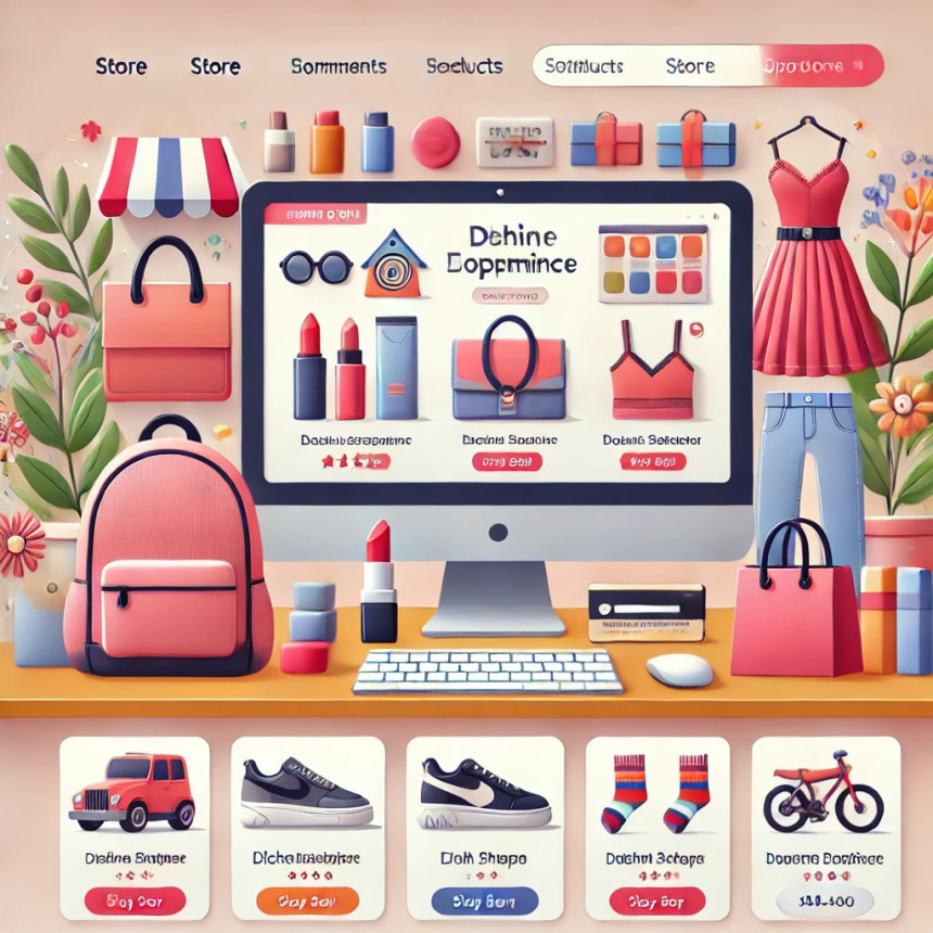 Set up an online store and start selling products to earn money.