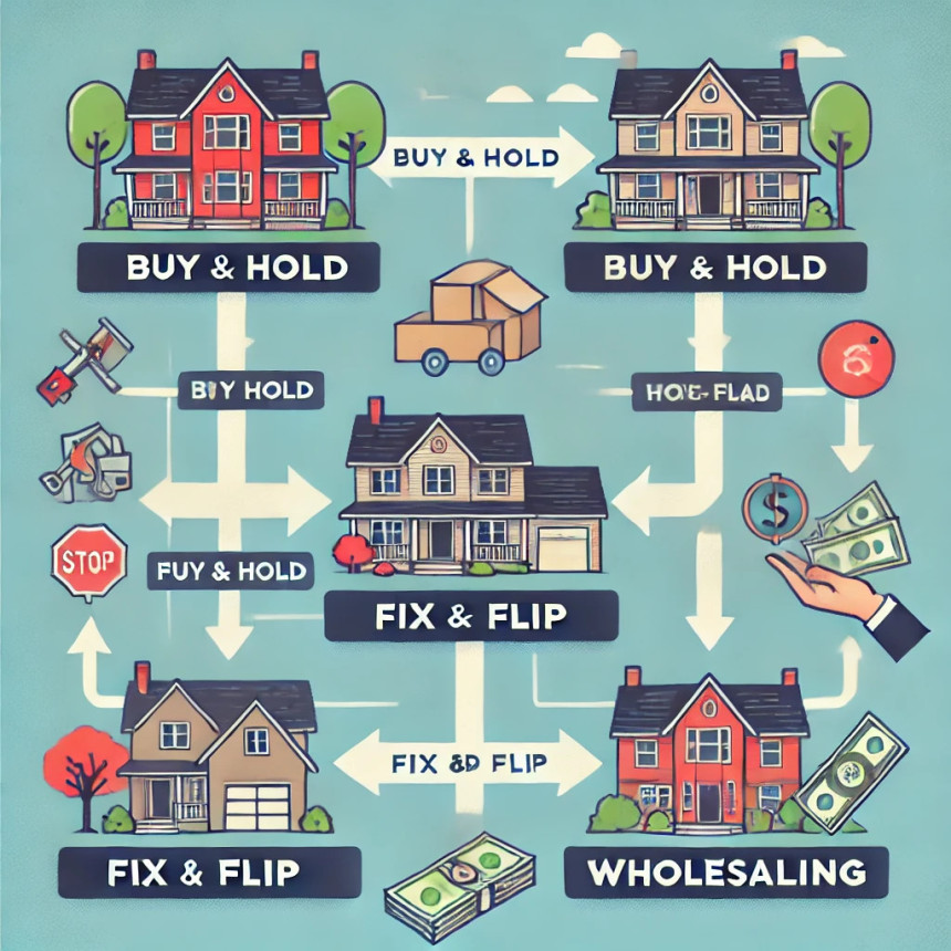 Explore different real estate investment strategies to find the one that suits your goals.