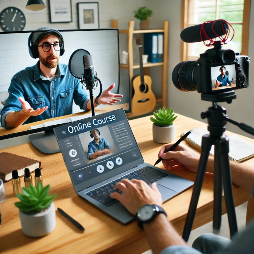 Creating an online course can generate passive income as students enroll and learn.