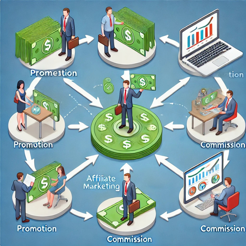 Affiliate marketing can generate passive income by promoting products and earning commissions.