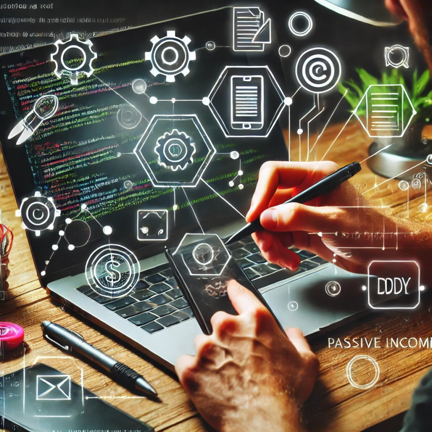 Creating a mobile app can generate passive income through sales and in-app purchases.