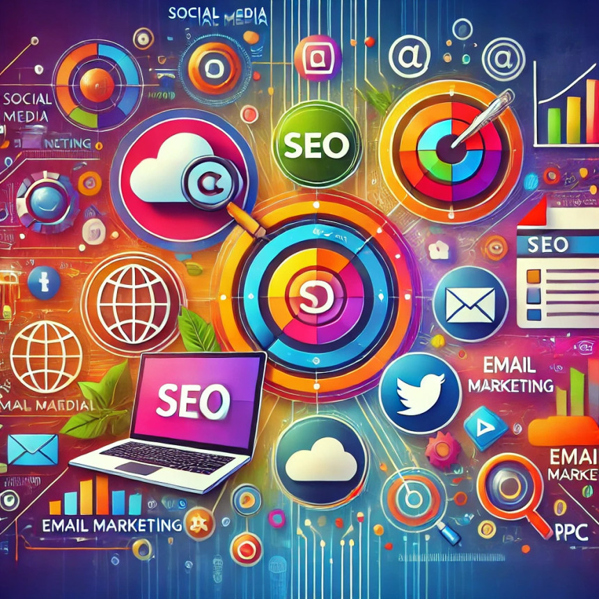 Discover the key components of digital marketing in 2024.