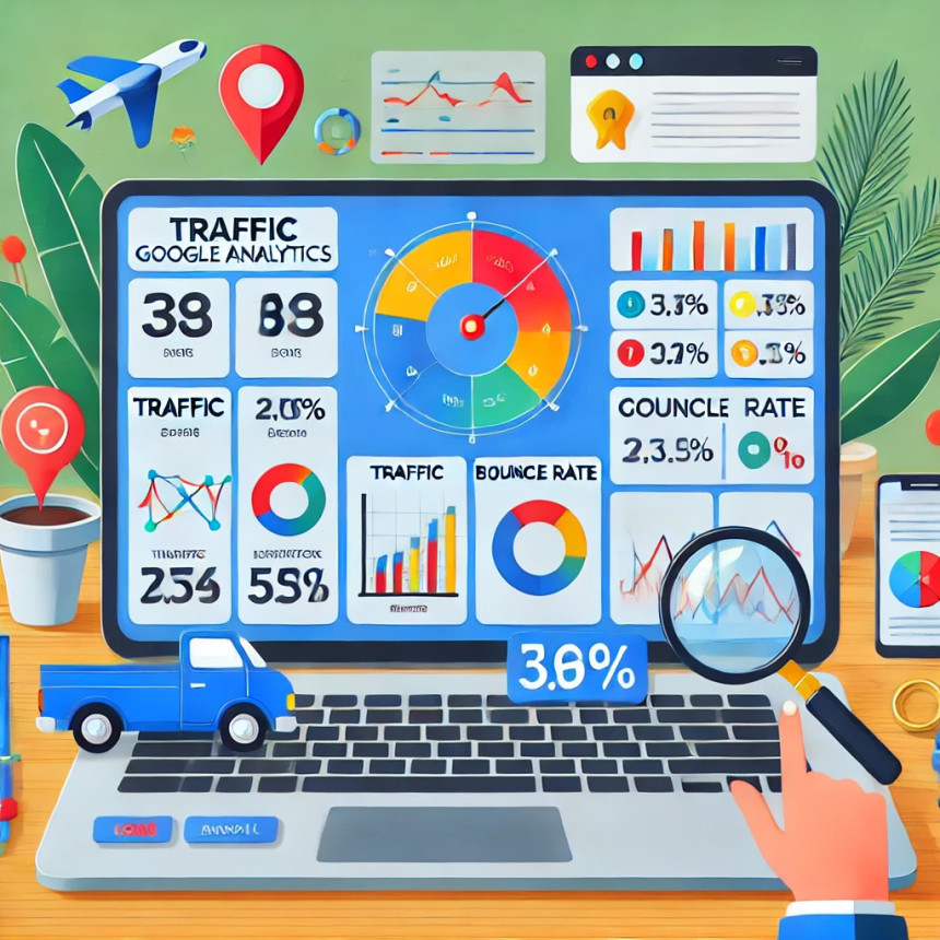 Use Google Analytics to track your website’s performance and user behavior.