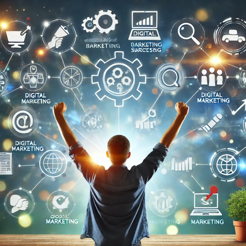 Achieve digital marketing success by integrating various strategies effectively.